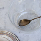 Etched Glass Sugar Bowl with Silver Spoon - elsie green - the french kitchen