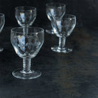 Etched Strawberry Petite Glass Set Of 9 - elsie green - The French Kitchen