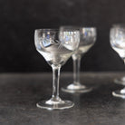 Etched Wine Glass Set of 4 - elsie green - the french kitchen