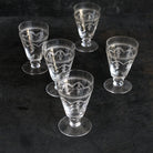 Etched Wine Glass Set Of 4 - elsie green - The French Kitchen