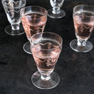 Etched Wine Glass Set Of 4 - elsie green - The French Kitchen