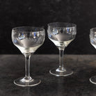 Etched Wine Glass Set of 4 - elsie green - the french kitchen