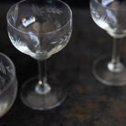 Etched Wine Glass Set of 4 - elsie green - the french kitchen