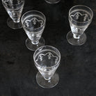 Etched Wine Glass Set Of 4 - elsie green - The French Kitchen