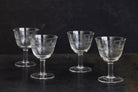 Etched Wine Glass Set of 4 - elsie green - the french kitchen