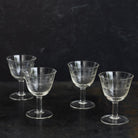 Etched Wine Glass Set of 4 - elsie green - the french kitchen