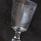 Etched Wine Glass Set of 5 - elsie green - the french kitchen