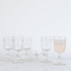 Etched Wine Glass Set of 6 - elsie green - the french kitchen