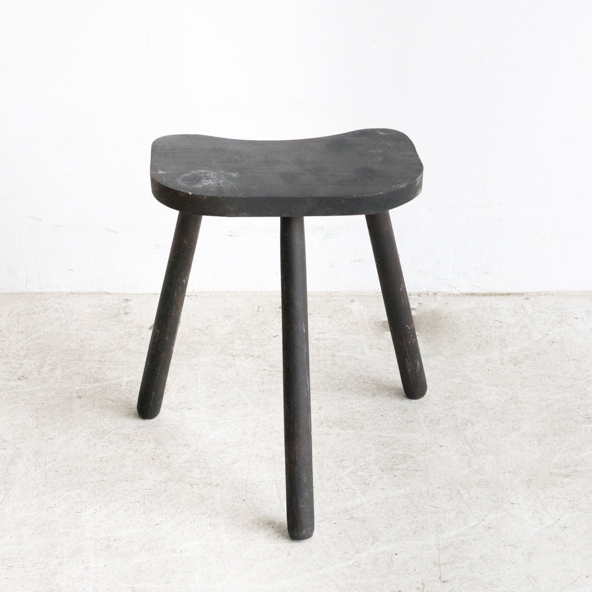 White discount milking stool