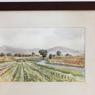 Farm Scene Watercolor Painting - elsie green - art