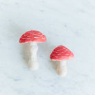 Felt Fairy Tale Mushroom Ornament - elsie green - 