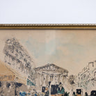 Figures on City Street Watercolor Painting - elsie green - art
