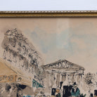 Figures on City Street Watercolor Painting - elsie green - art