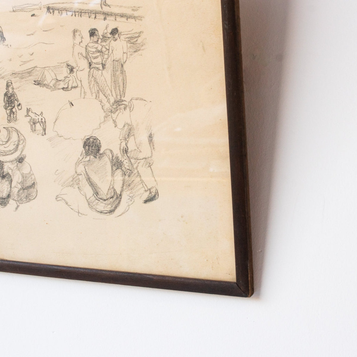 Figures on La Plage Numbered Print | Pierre Deval 1897-1993 - elsie green - art