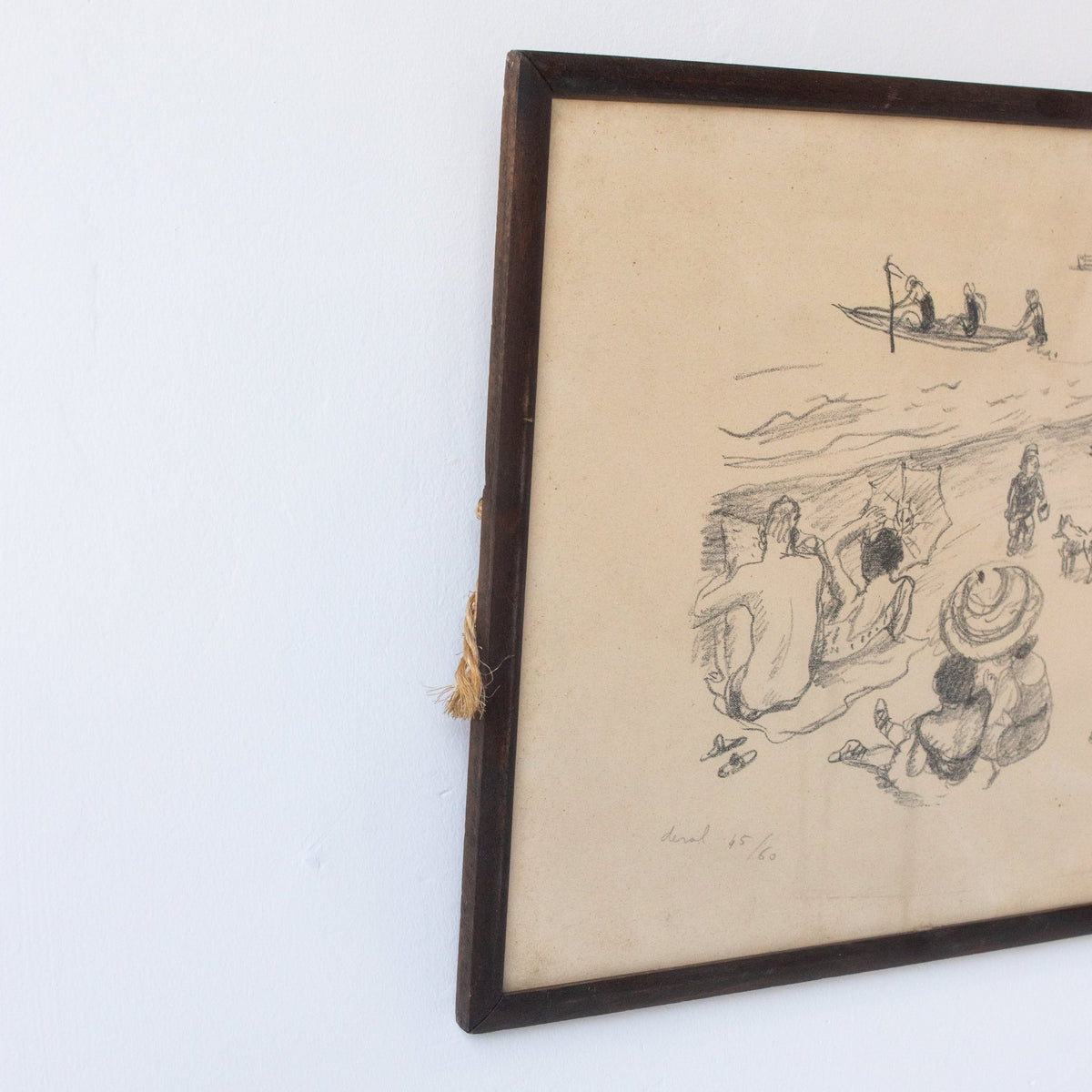 Figures on La Plage Numbered Print | Pierre Deval 1897-1993 - elsie green - art