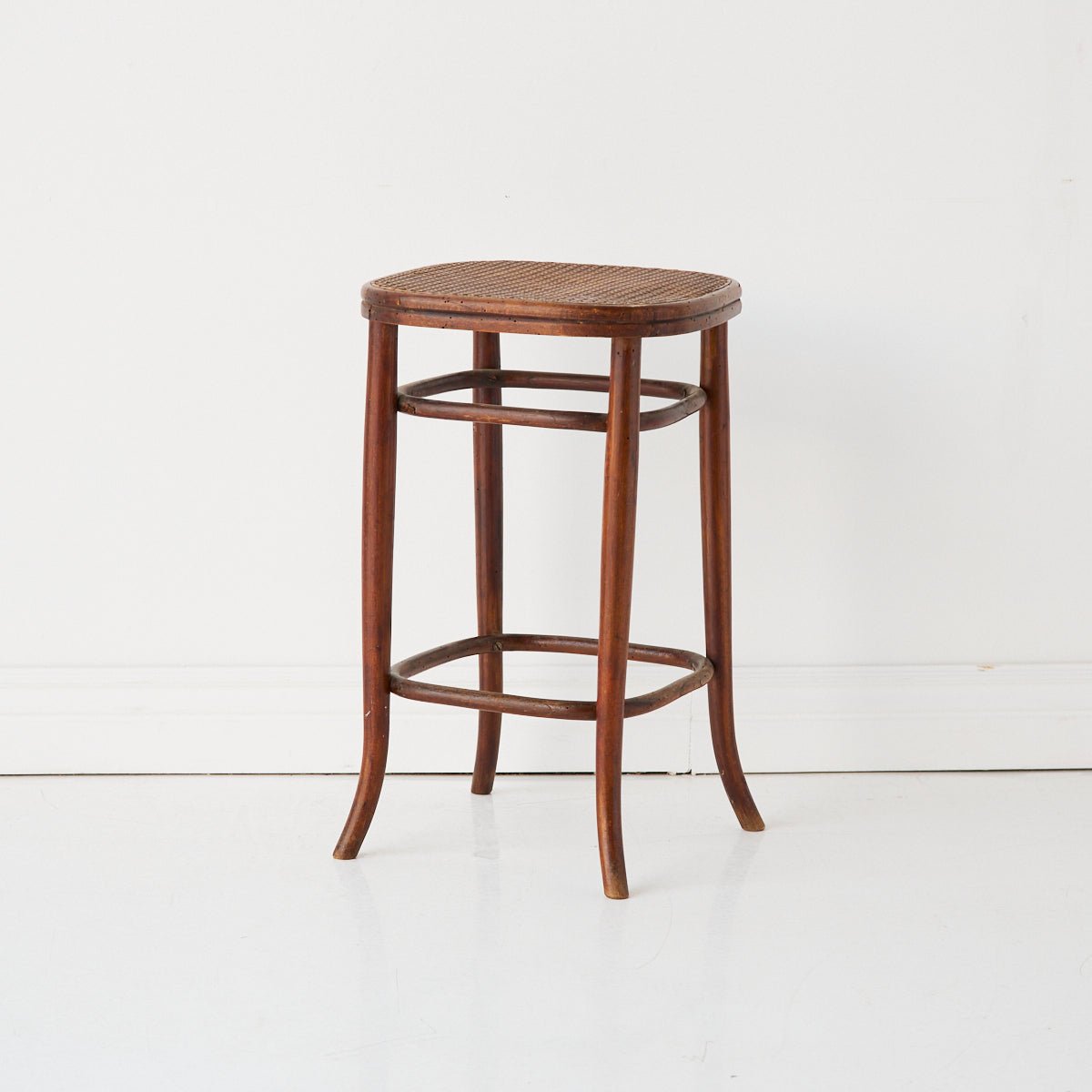 Fischel Birds-eye Cane Stool - elsie green - furniture