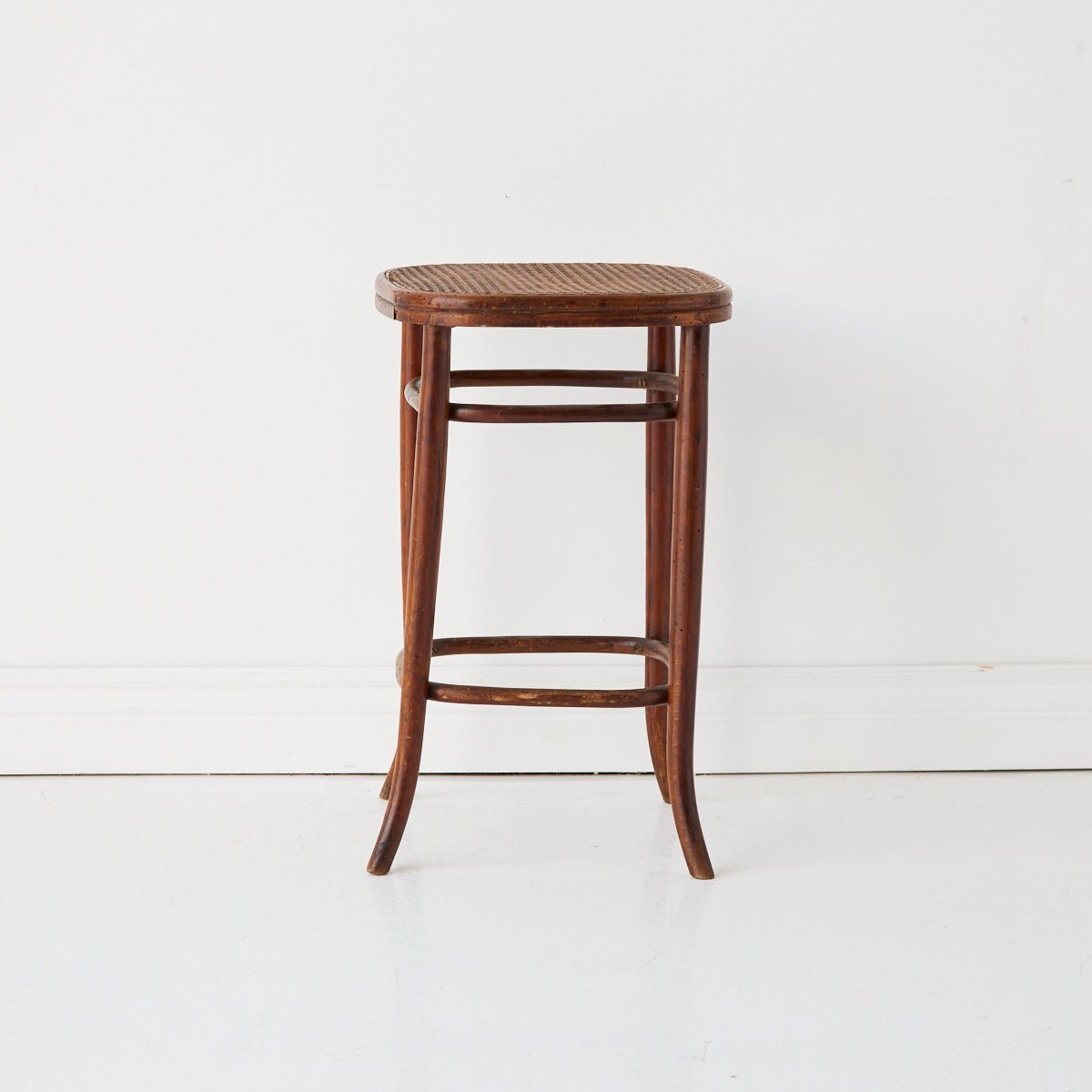 Fischel Birds-eye Cane Stool - elsie green - furniture