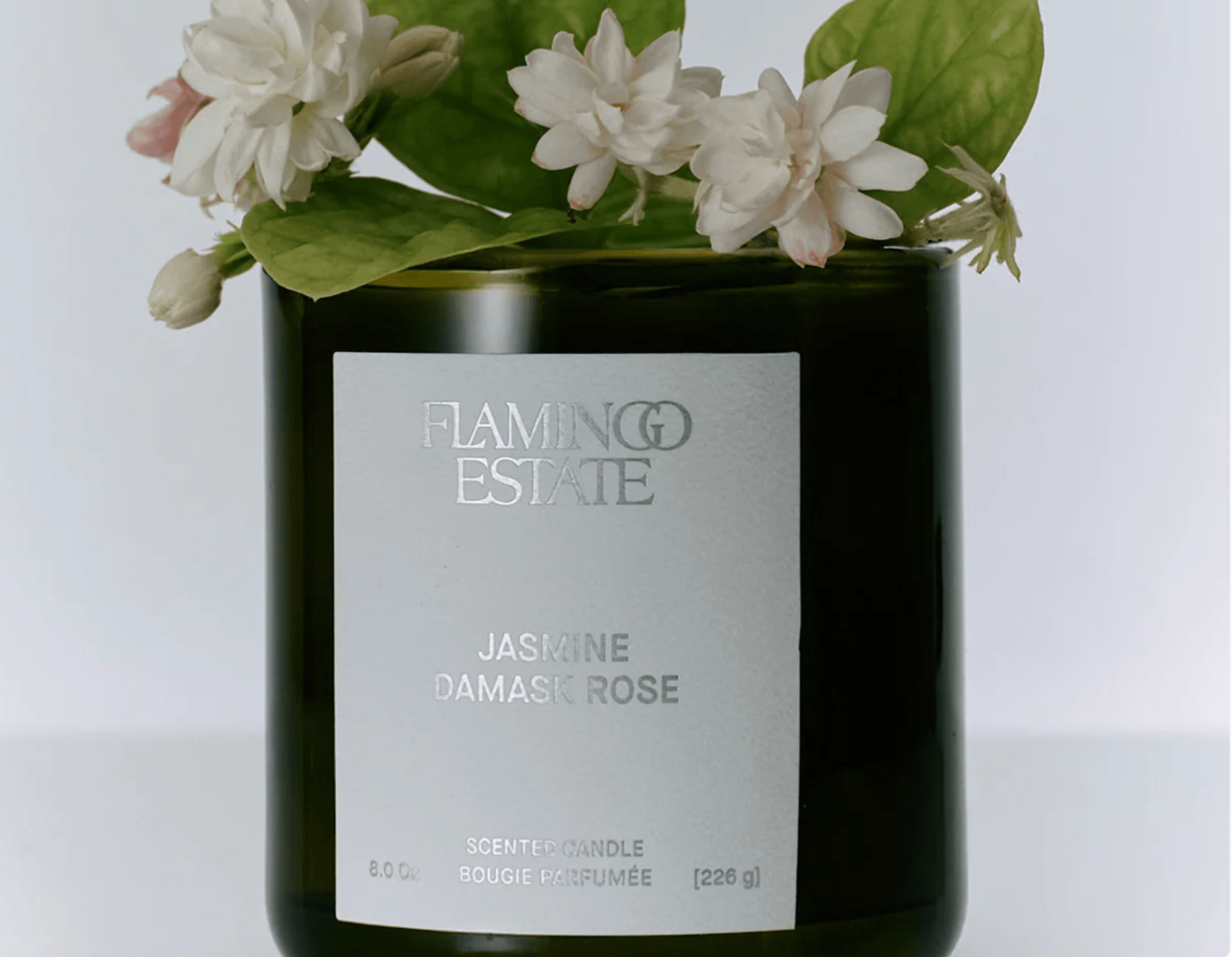 Flamingo Estate Jasmine Damask Rose Candle - elsie green - decor