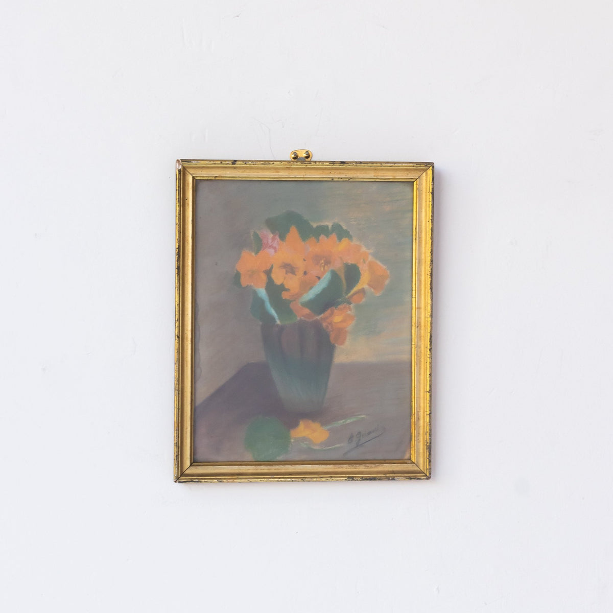 Floral Still Life Drawing in Pastel - elsie green - art