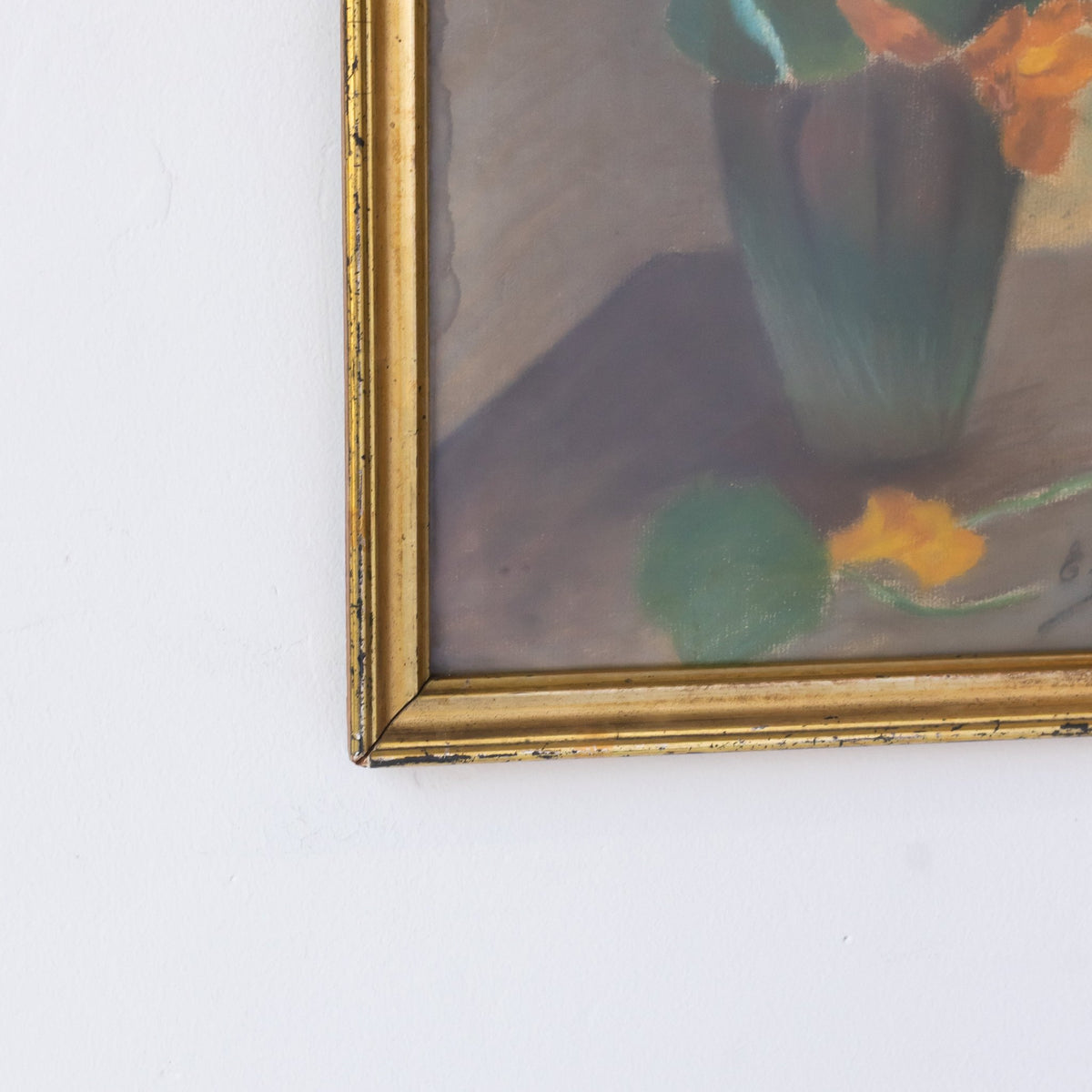 Floral Still Life Drawing in Pastel - elsie green - art