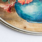 Floral Still Life in Oval Frame Watercolor Painting - elsie green - art