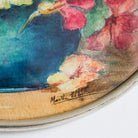 Floral Still Life in Oval Frame Watercolor Painting - elsie green - art