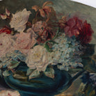 Floral Still Life in Oval Oil Painting - elsie green - art