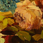 Floral Still Life on Yellow Drape No. 2 Oil Painting - elsie green - art