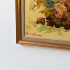 Floral Still Life on Yellow Drape No. 2 Oil Painting - elsie green - art