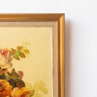 Floral Still Life on Yellow Drape No. 2 Oil Painting - elsie green - art
