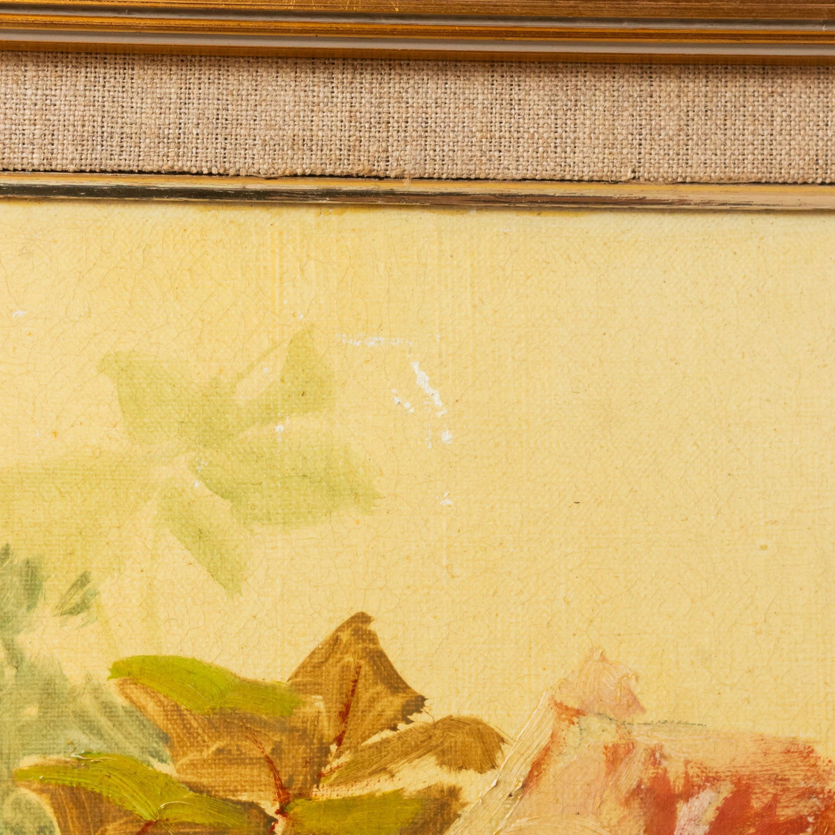 Floral Still Life on Yellow Drape No. 2 Oil Painting - elsie green - art
