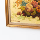 Floral Still Life on Yellow Drape No. 2 Oil Painting - elsie green - art