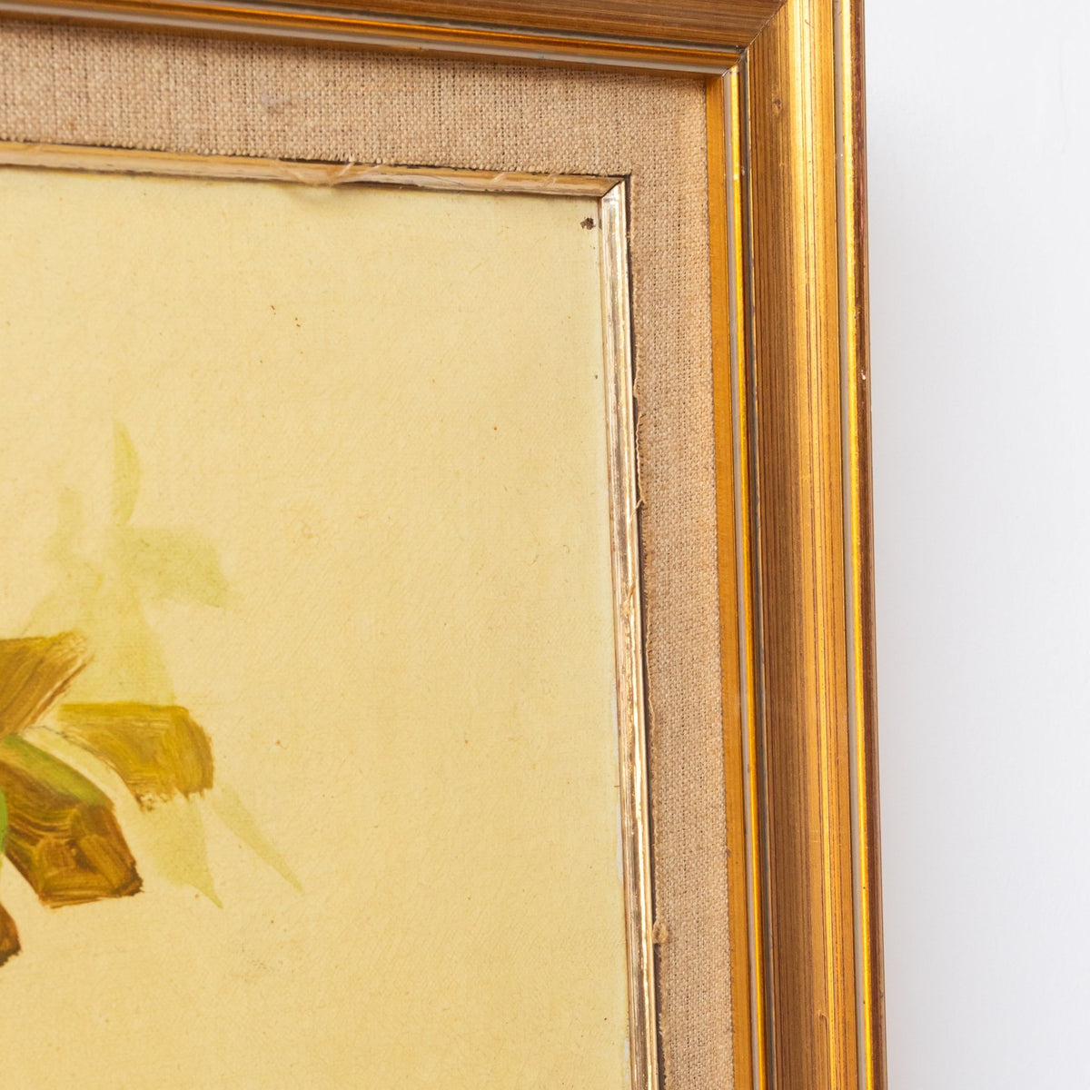 Floral Still Life on Yellow Drape No. 2 Oil Painting - elsie green - art
