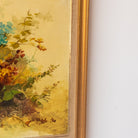 Floral Still Life on Yellow Drape Oil Painting - elsie green - art
