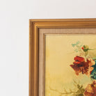 Floral Still Life on Yellow Drape Oil Painting - elsie green - art