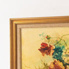 Floral Still Life on Yellow Drape Oil Painting - elsie green - art