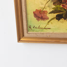 Floral Still Life on Yellow Drape Oil Painting - elsie green - art