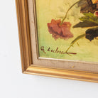 Floral Still Life on Yellow Drape Oil Painting - elsie green - art