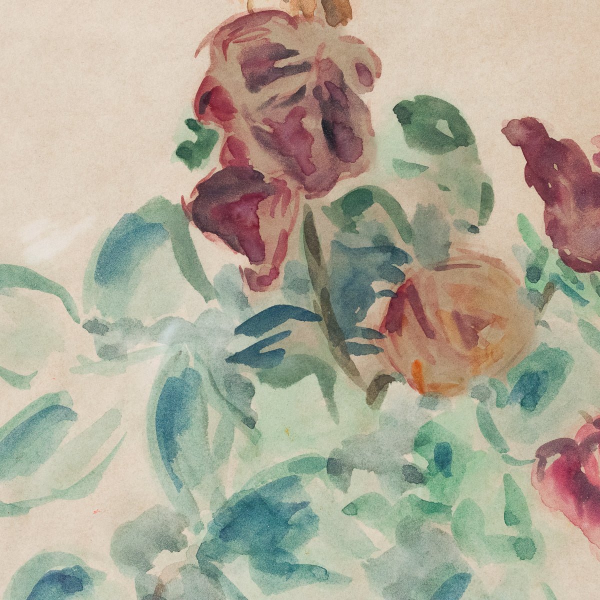 Floral Still Life Watercolor Painting - elsie green - Art
