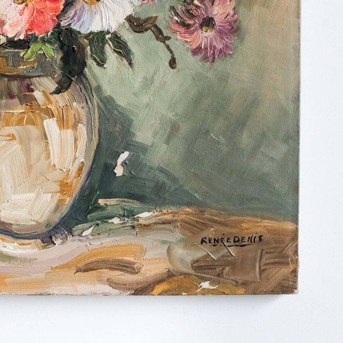 Floral Still Life with Gladiolas Oil Painting - elsie green - art