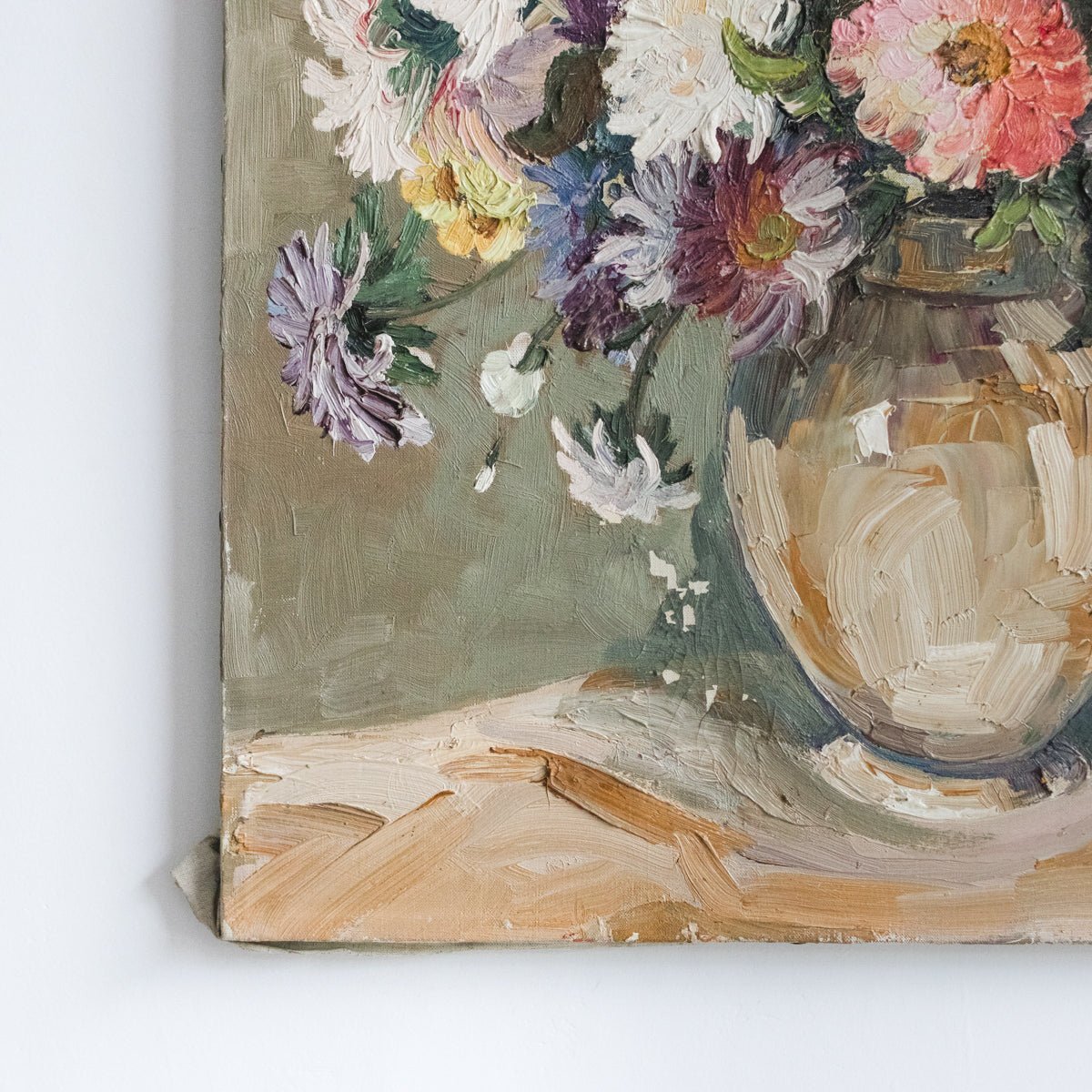 Floral Still Life with Gladiolas Oil Painting - elsie green - art