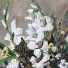 Floral Still Life with Gladiolas Oil Painting - elsie green - art