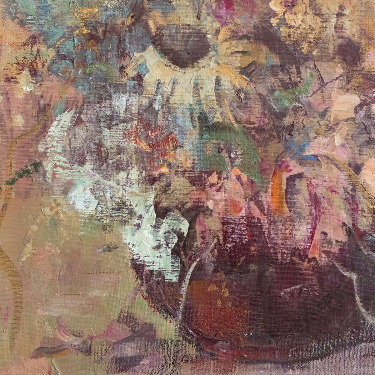 Floral Still Life with Hydrangeas Oil Painting - elsie green - art