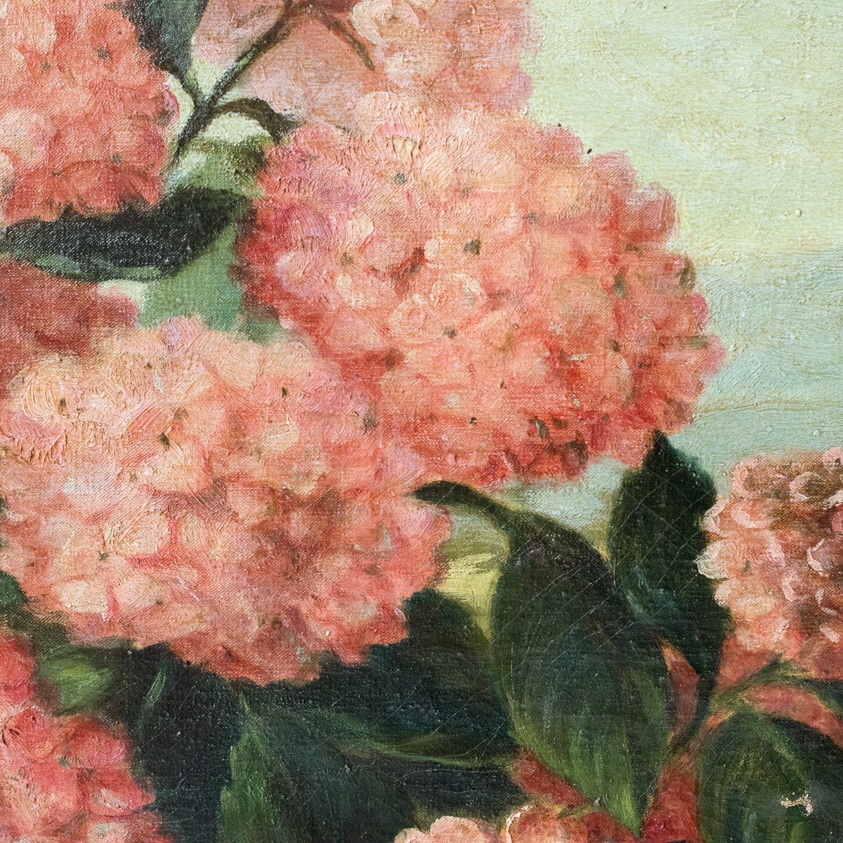 Floral Still Life With Hydrangeas Oil Painting - elsie green - Art