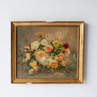 Floral Still Life with Roses Oil Painting | Dated 1932 - elsie green - art