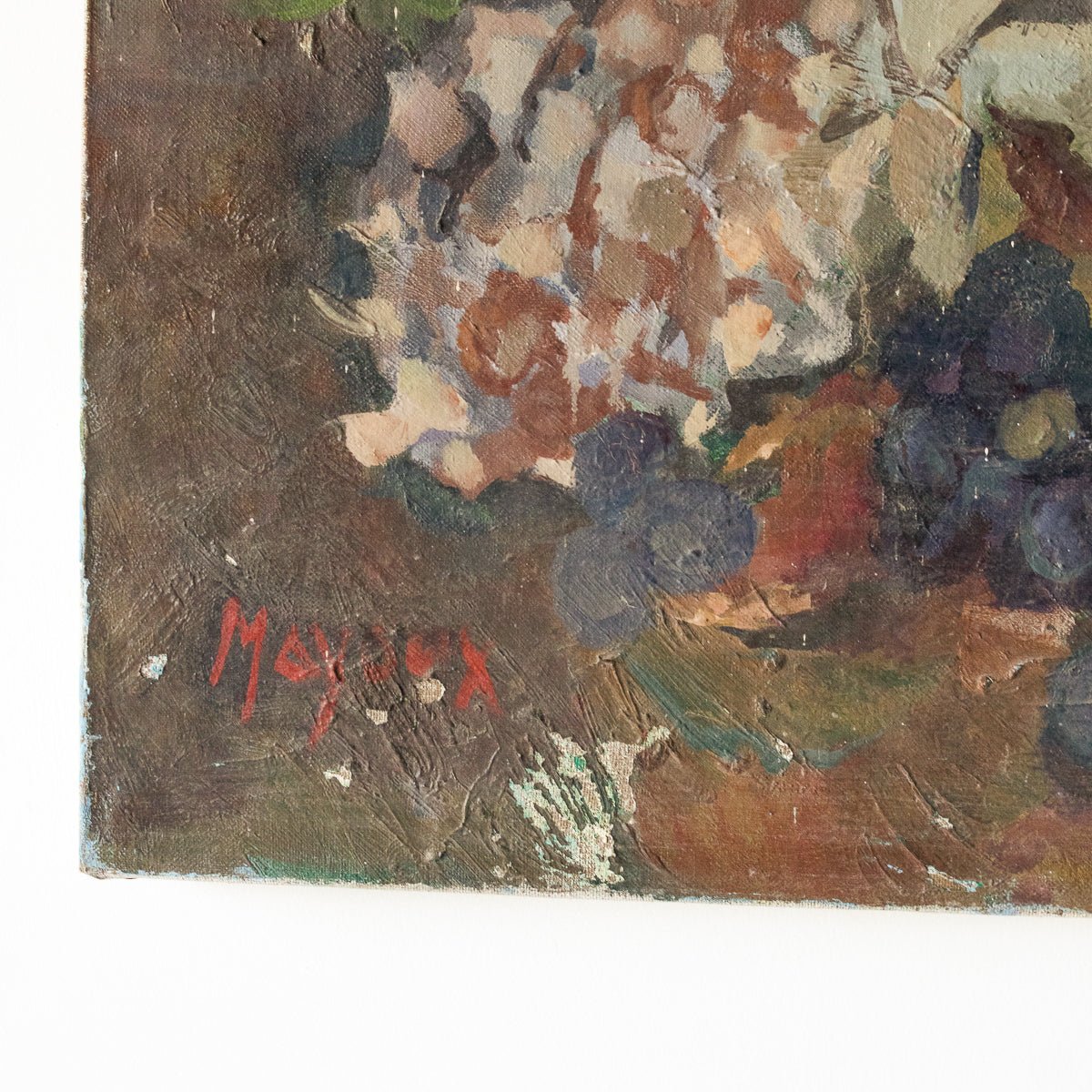 Floral Still Life With Stoneware Pieces Oil Painting - elsie green - Art