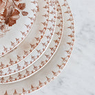 Flore Transferware Plate Set Of 5 - elsie green - The French Kitchen