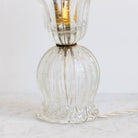 Fluted Glass Accent Lamp - elsie green - decor