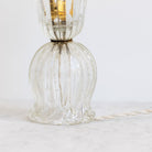 Fluted Glass Accent Lamp - elsie green - decor