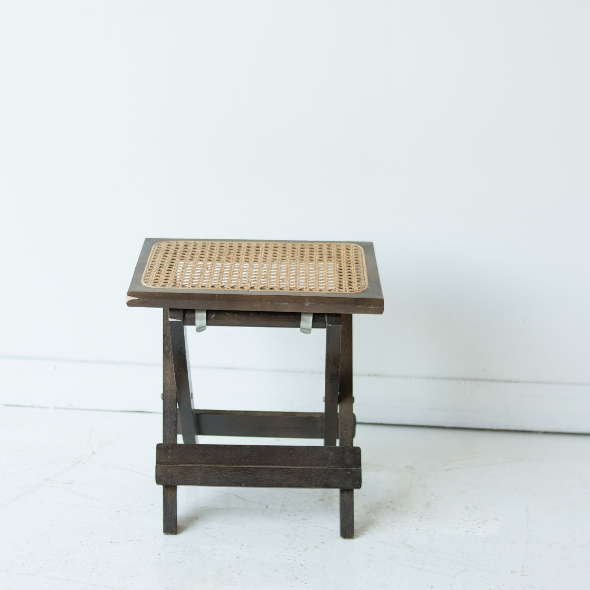 Folding Cane Stool - elsie green - furniture